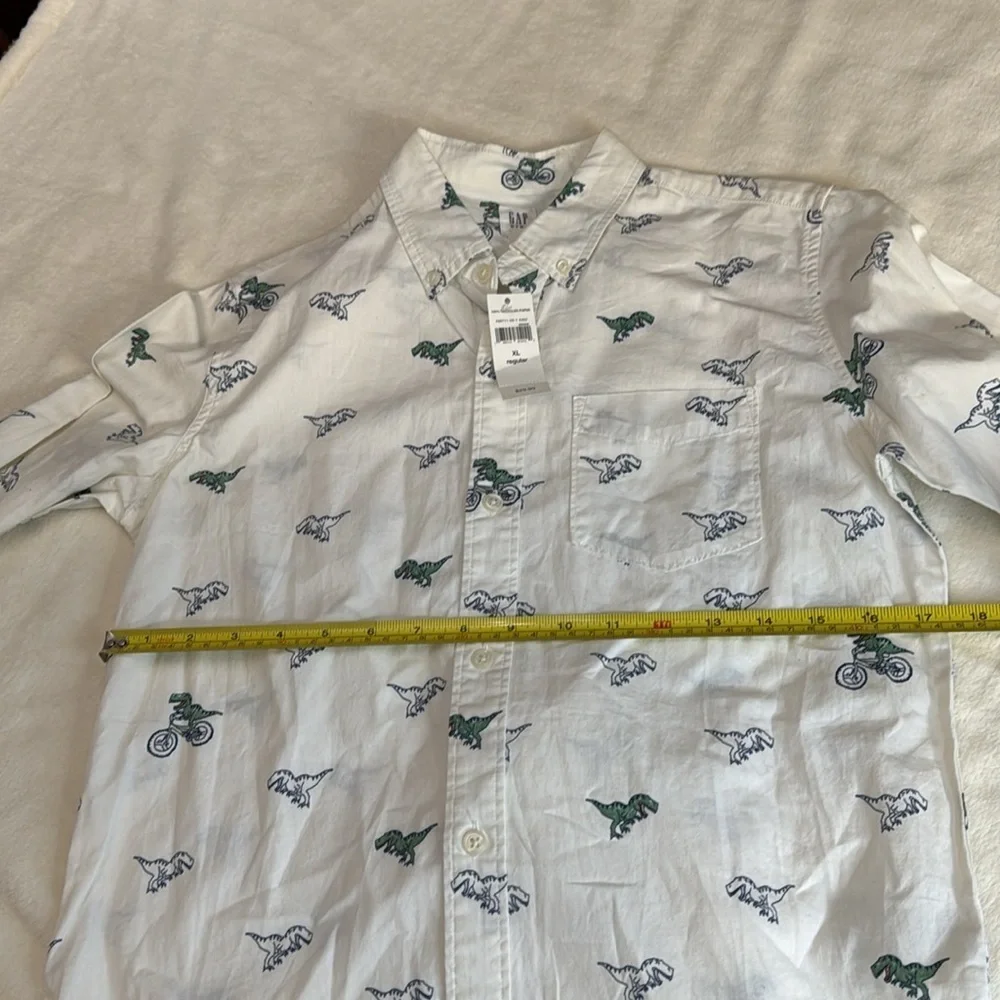 Dinosaur Button Down Shirt by GAP Kids